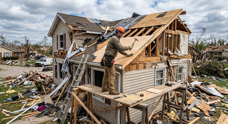 Storm Damage Restoration in Olathe, KS