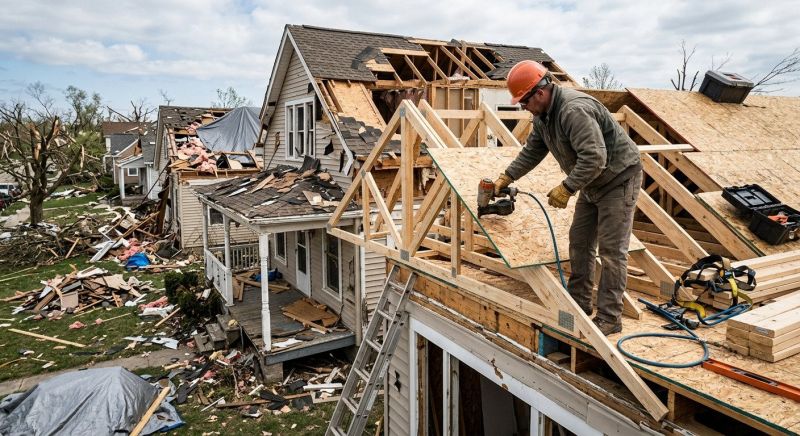 Tornado Damage Repair in Overland Park, KS