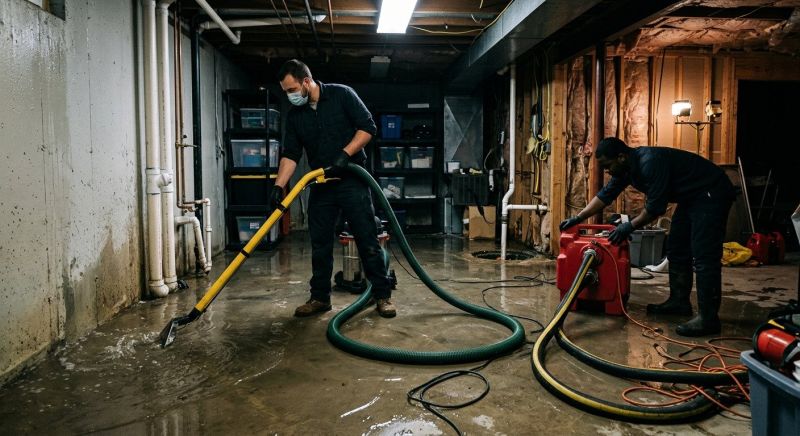 Basement Water Extraction in Santa Rosa, CA